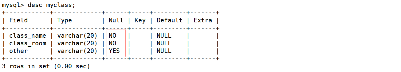 【MySQL】表的约束