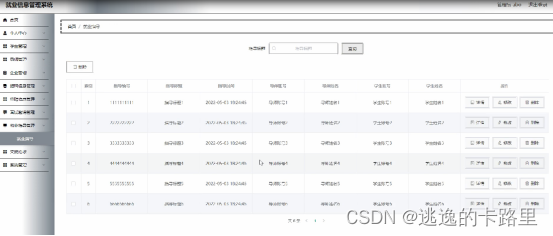 图4-13就业指导管理界面图