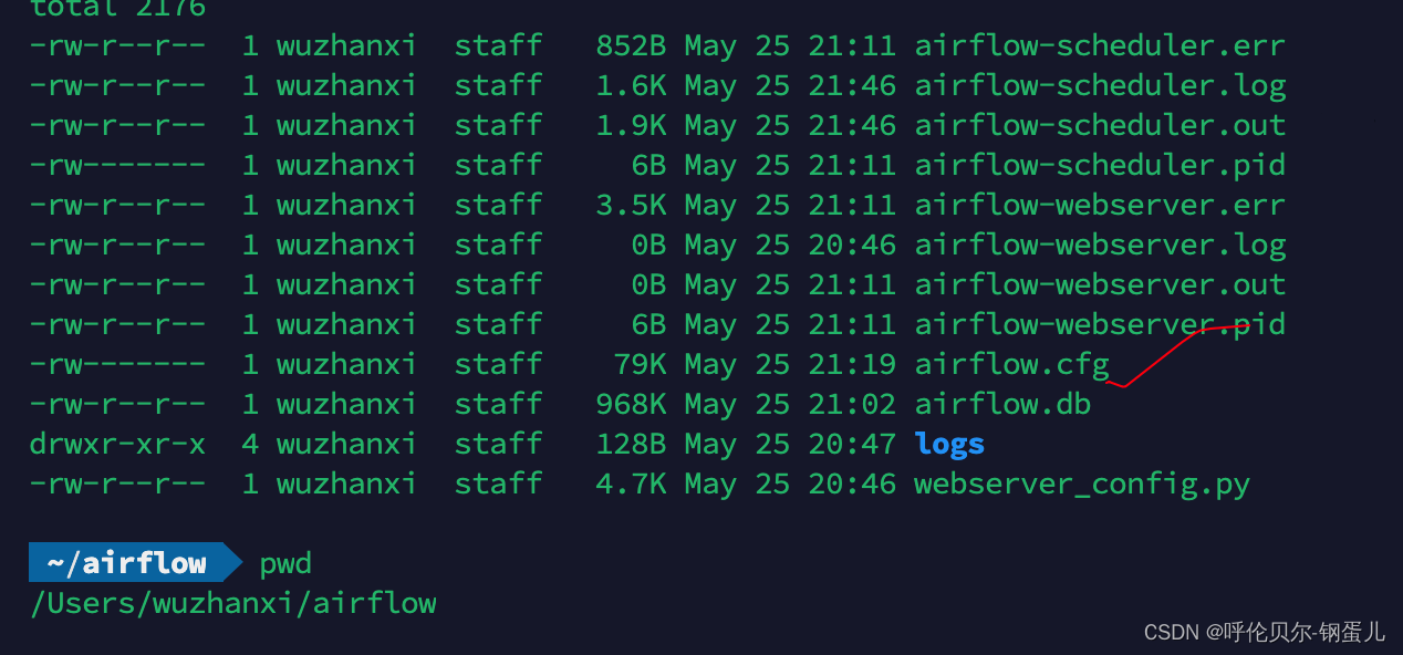 mac下安装airflow