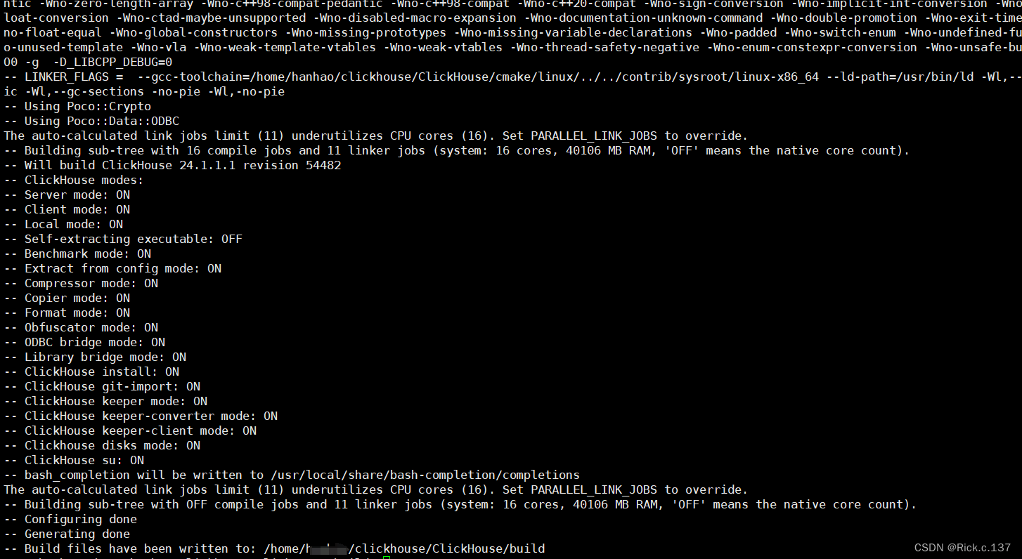 clickhouse源码编译debug指导手册