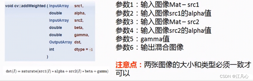OpenCV 5 - 图像混合处理addWeighted()