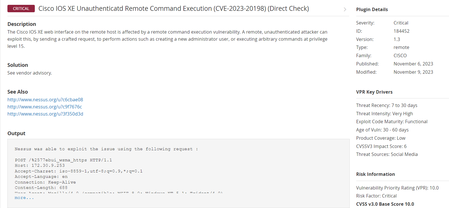 【漏洞修复】Cisco IOS XE软件Web UI权限提升漏洞及修复方法