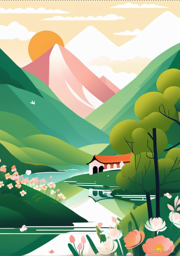 ai绘画教程 清明海报设计