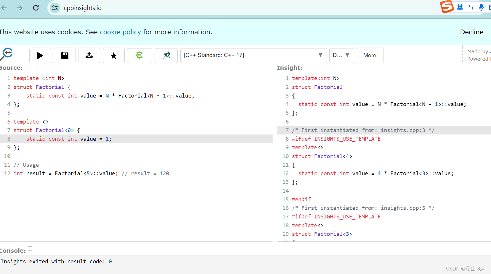 Modern C++ code snippets