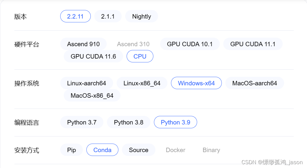 win<span style='color:red;'>10</span> + <span style='color:red;'>cpu</span> + pycharm + mindspore