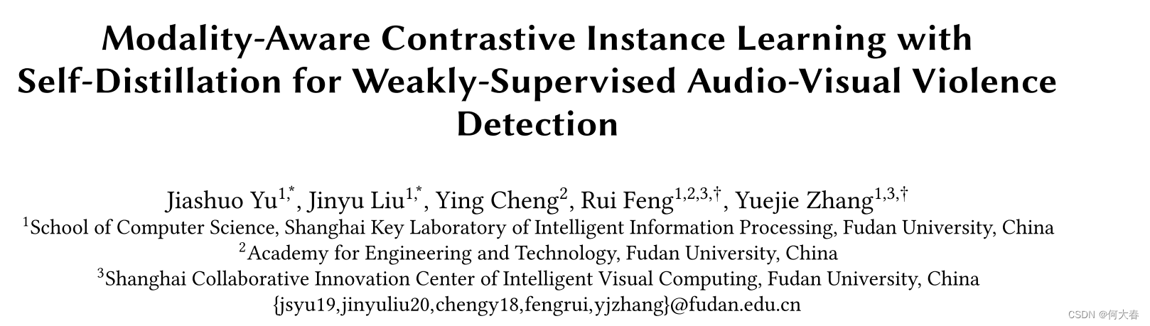 Modality-Aware Contrastive Instance Learning with Self-Distillation ... 论文阅读