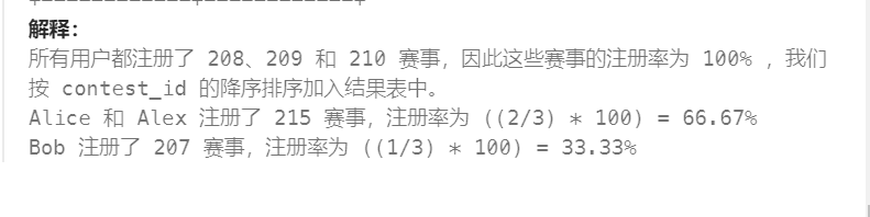 18 - 各赛事的用户注册率（高频 SQL 50 题基础版)