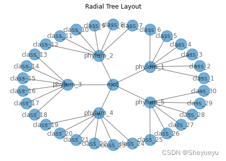 Radial Tree Layout ——networkx 绘制放射树状图_networkx 树形-CSDN博客