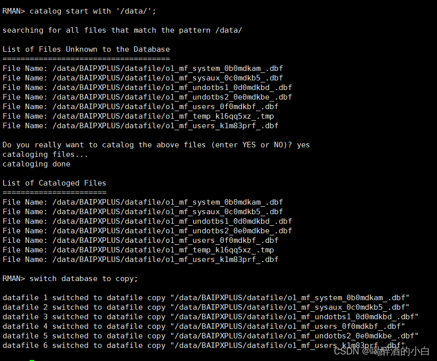 ORA00205 && ORA01110_rman06571 datafile 1 does not have recoverable