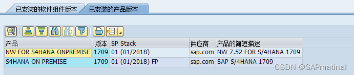 SAP NetWeaver版本和SAP Kernel版本的确定