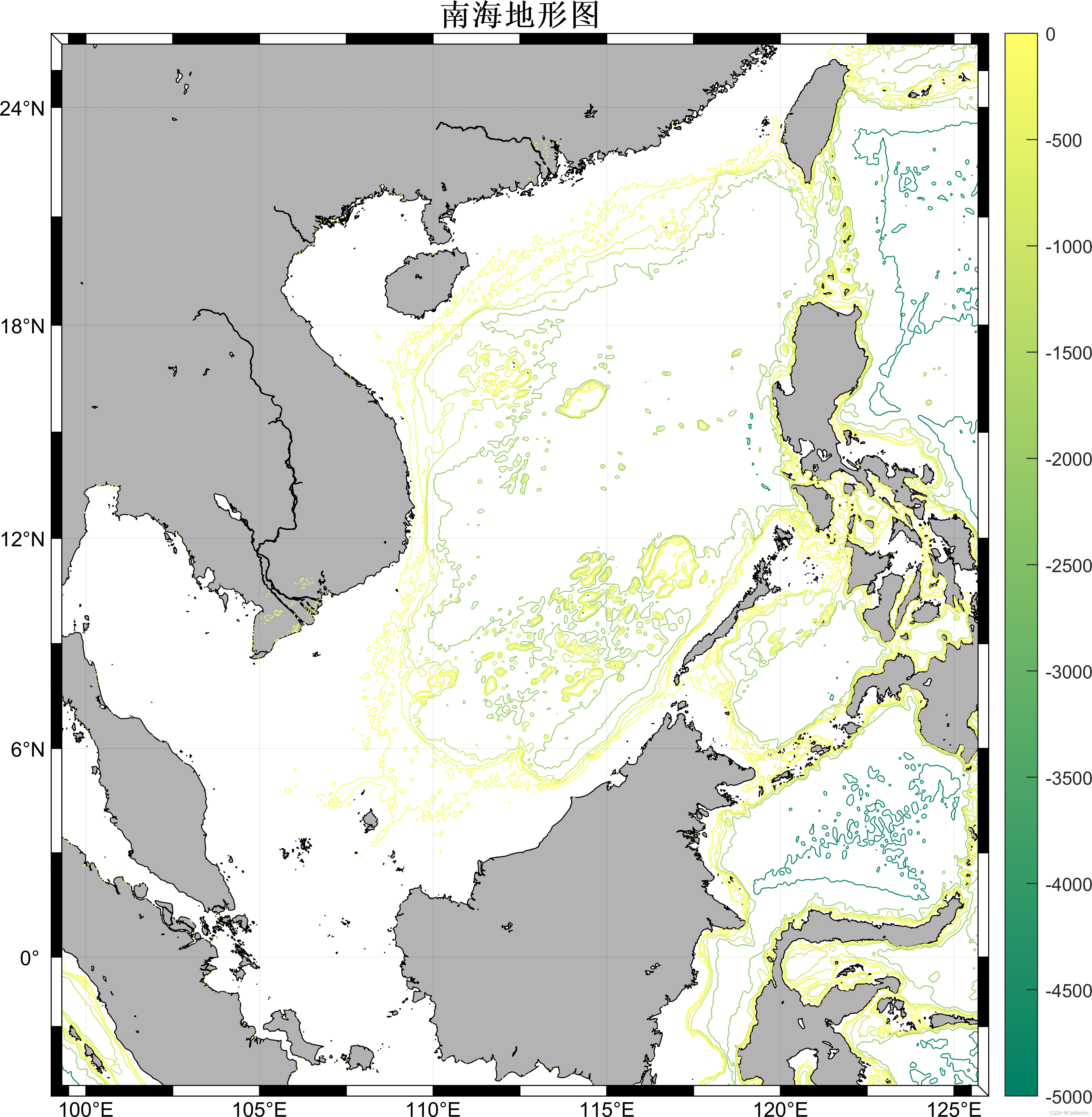 南海地形图