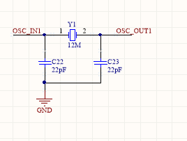 将晶振y1修改为二图中3/4引脚接地后导入到pcb时出现unknow pin;1.