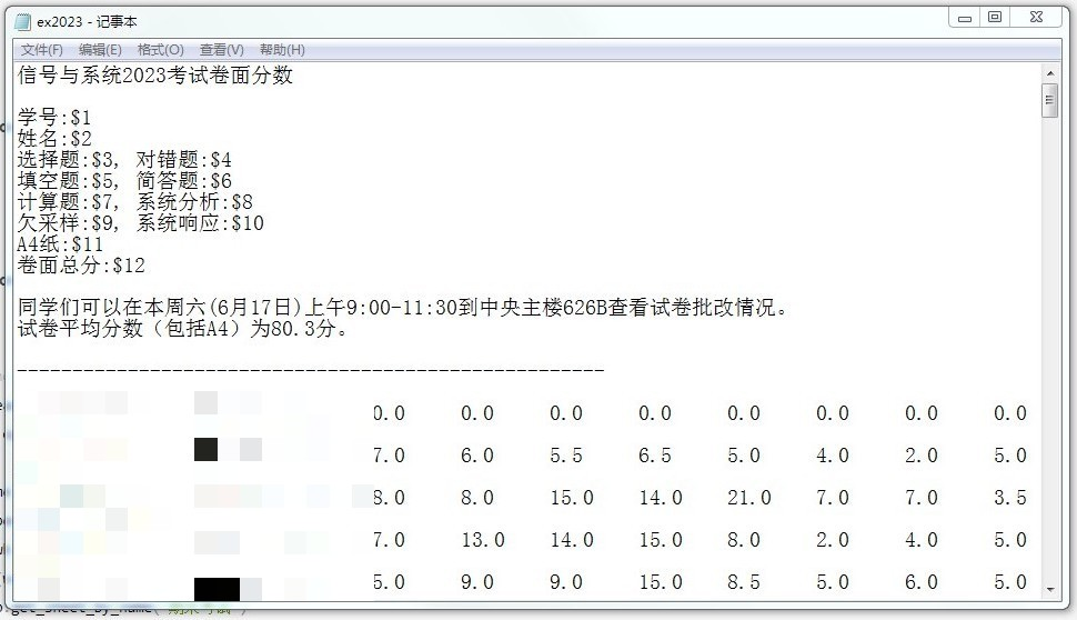 ▲ 图1.1.1 公众号成绩查询文档格式