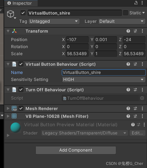 【unity/vufornia】Duplicate virtual buttons with name.../同一个ImageTarget上多个按钮失灵