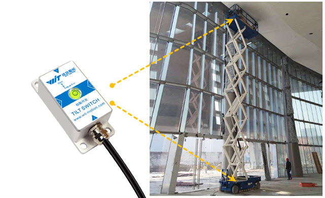 安装在下车底盘上的sinrt-232倾角传感器用于监测下车底盘的调平,当