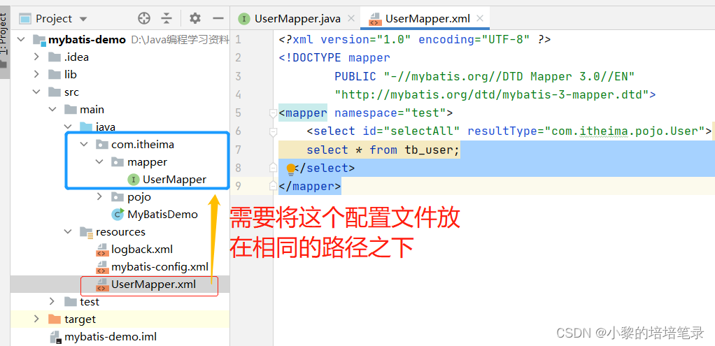 MyBatis 快速入门及Mapper代理开发。