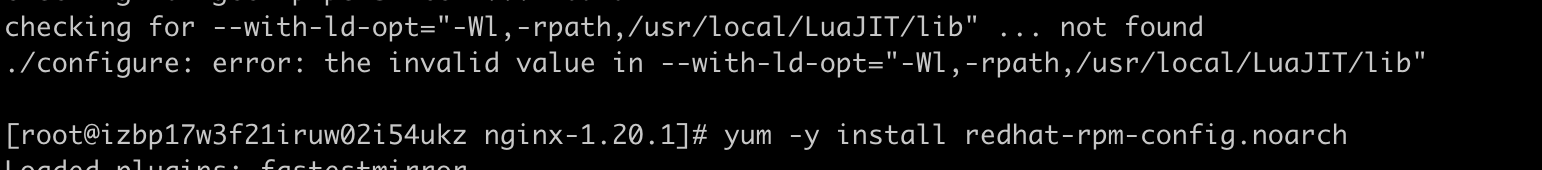 nginx（yum 安装） 添加lua-nginx-module模块