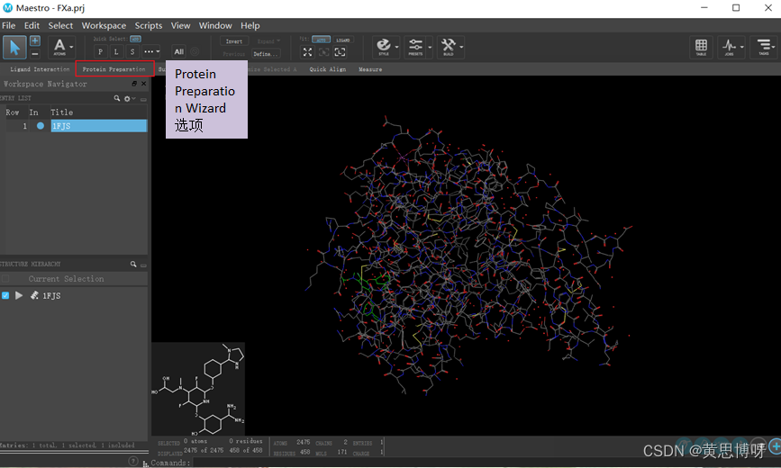 Prep Wizard 教程学习:Introduction to Structure Preparation and Visualization_protein ...