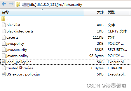 java.security.InvalidKeyException: Illegal key size