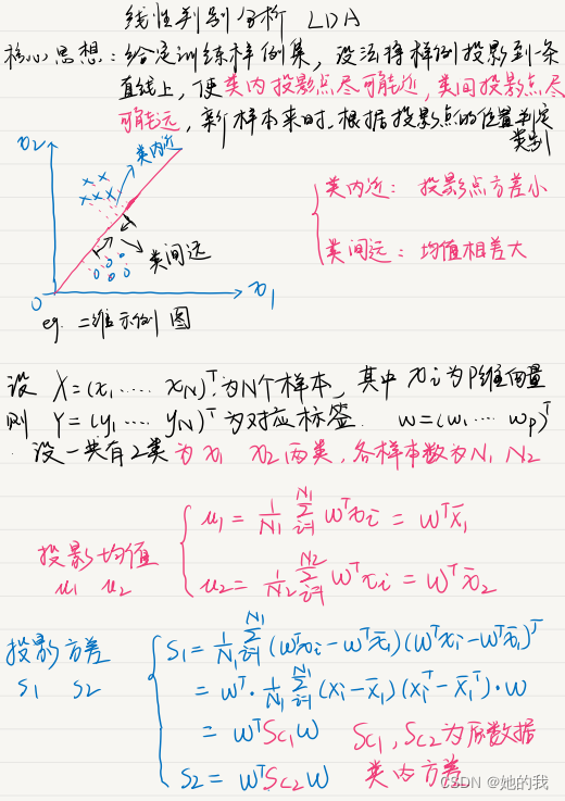 机器学习线性模型-线性判别分析(LDA)_线性判别式分析属于机器学习模型吗-CSDN博客
