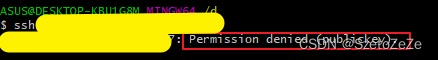  Permission denied (publickey).