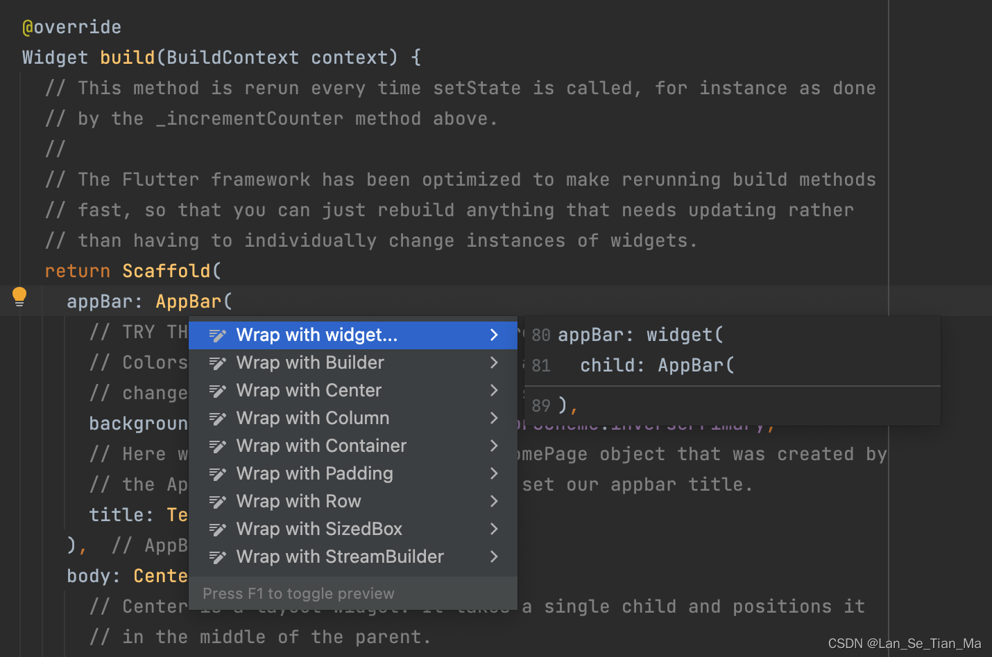 解决Flutter 开发，快捷键Alt+Enter（Option+Enter）无提示_flutter option + enter 失效-CSDN博客