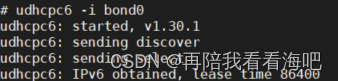 ![udhcpc6运行打印](https://img-blog.csdnimg.cn/7411dac201b049acb81ff87b0d892db0.png