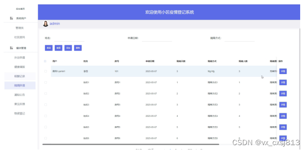 springboot+mysql小区疫情登记系统-计算机毕业设计源码24621