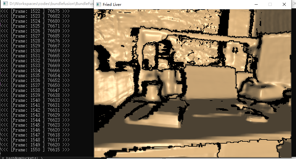 BundleFusion在win10环境下使用Realsense D435i相机实现室内实时稠密三维重建