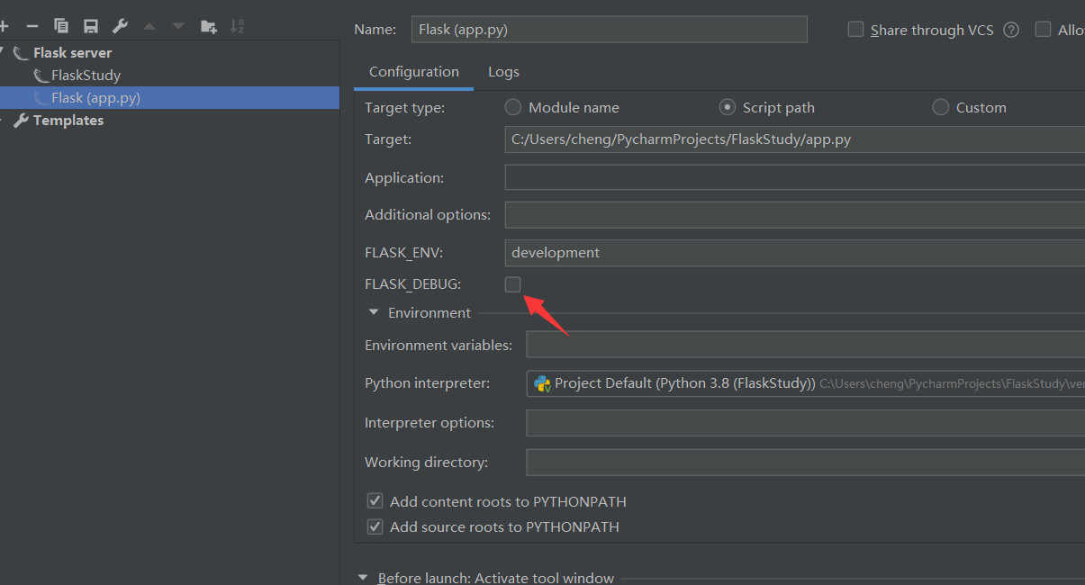 pycharm+Flask读取配置文件无法使用debug模式_pycharm为何无法开启flask的debug模式CSDN博客