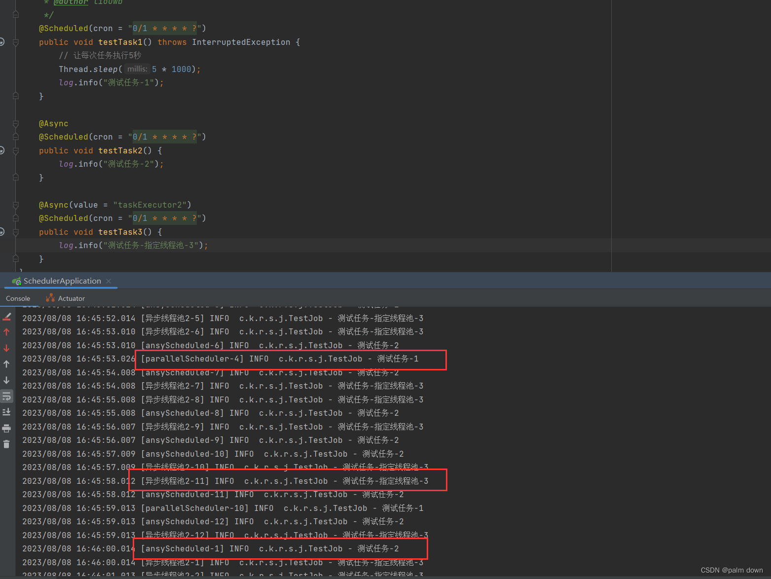 springboot scheduling实现定时任务