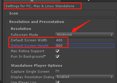 unity pc build resolution