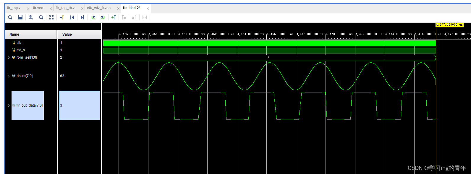 基于FPGA的FIR低通滤波器实现(附工程源码)，matlab+vivado19.2+simulation
