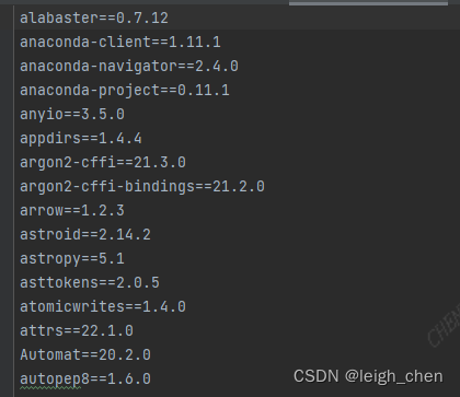 Python批量导入及导出项目中所安装的类库包到.txt文件（补充）