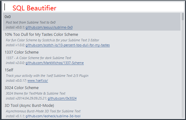 Sublime SQL Beautifier 安装及更改快捷键_sqlbeautifier-CSDN博客