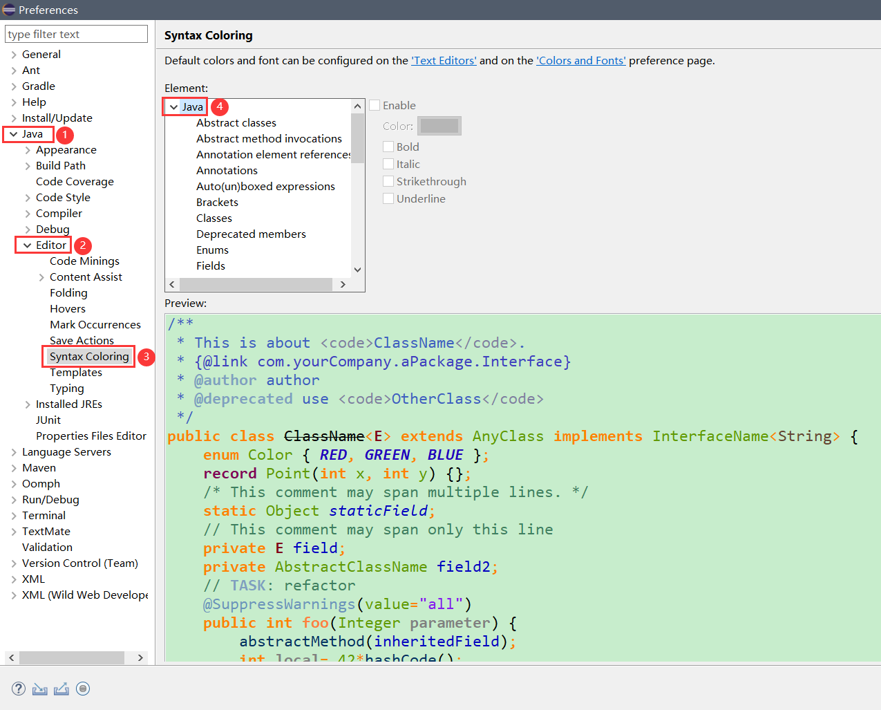 如何个性化更改Eclipse字体及背景颜色_eclipse ide for java developers 显示结果更改一下颜色-CSDN博客