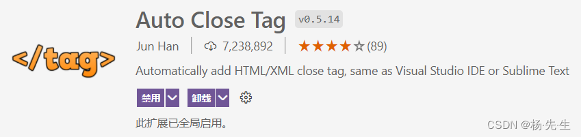 Auto Close Tag