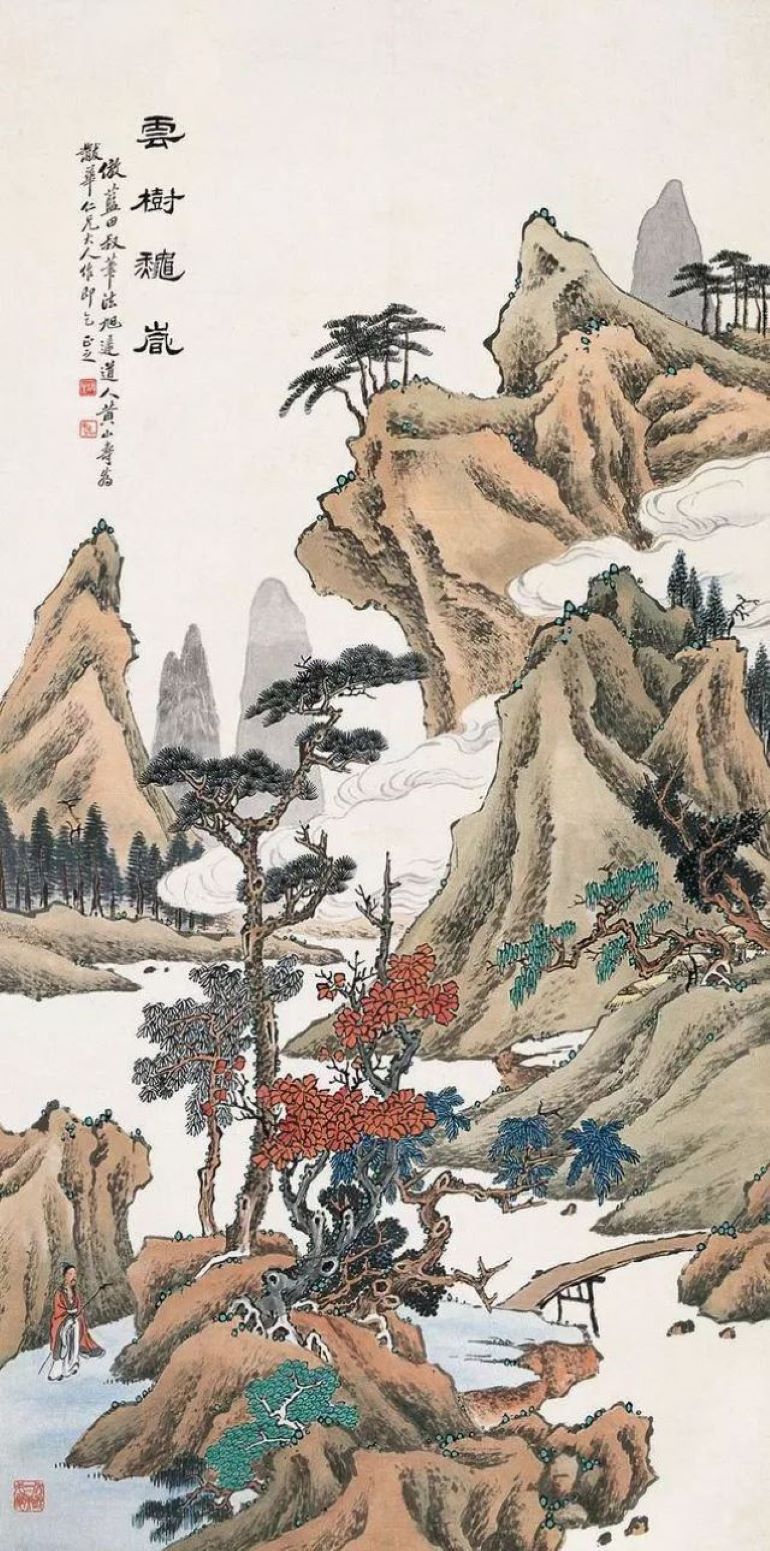 名画371 黄山寿《山水画36幅》-CSDN博客