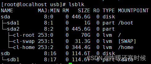 CentOS 挂载ntfs格式U盘