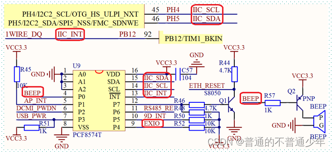 24.STM32的IO口扩展PCF8574_pcf8574转接板最上面那一排的引脚名称-CSDN博客