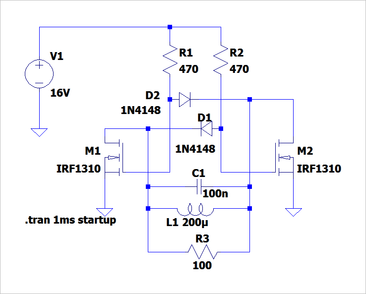 ▲ 图1.3.2 在LC谐振回路增加负载电阻R3之后的电路图