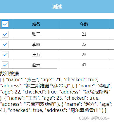 uni-app:实现表格多选及数据获取