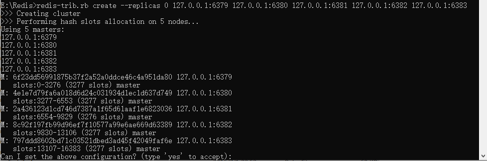 Building a Redis Cluster Tutorial under Windows - Programmer Sought