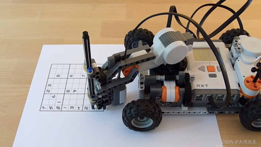 Anderson's early Sudoku-solving mobile robot