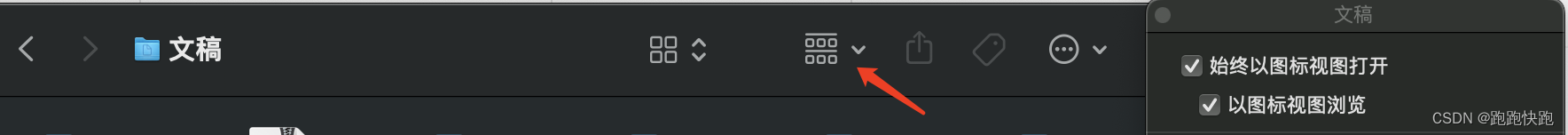 Mac 文件设置默认展示和排列方式