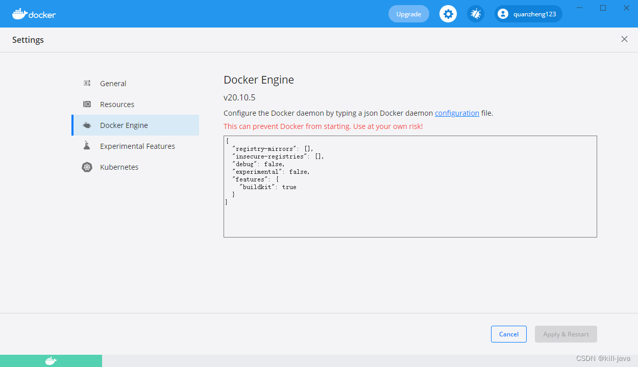 Windows10 下的docker和Kubernetes安装