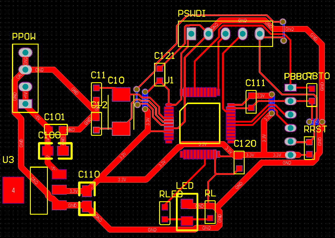 1.2 快速制版所使用的单片pcb设计图