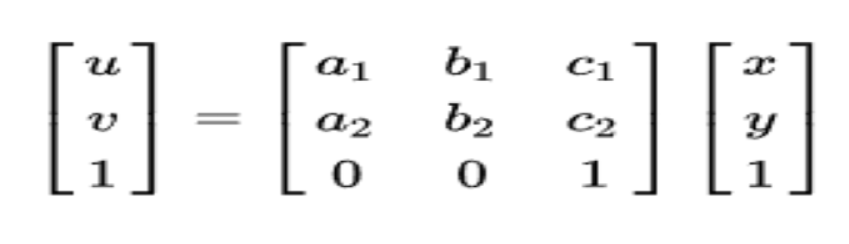 opencv图像仿射变换，cv2.warpAffine