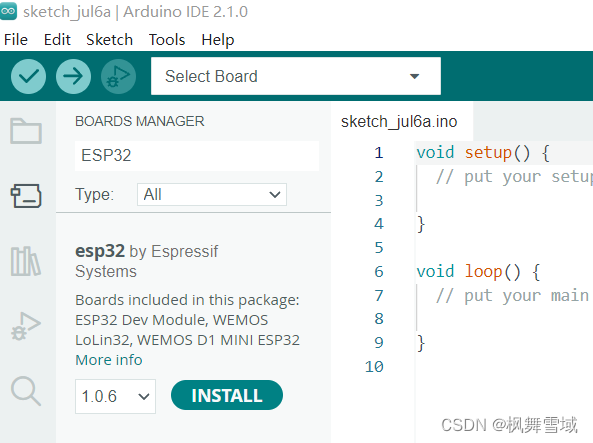 esp32_arduino的开发库安装笔记