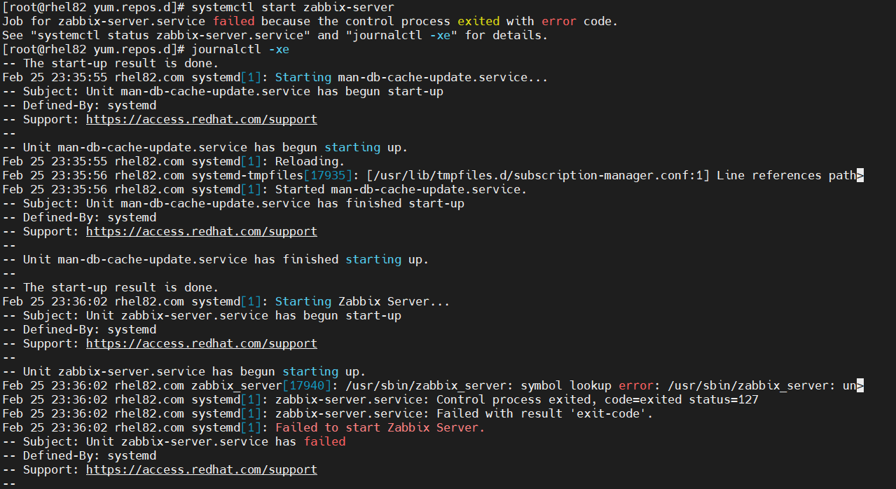 RHEL8.2安装ZABBIX6.0无法启动服务处理办法-CSDN博客